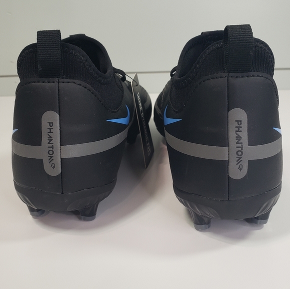 Nike Junior Phantom GT2 Club DC0813-004 Soccer Cleats Black Blue Size 5 Youth - Picture 4 of 6